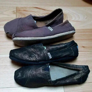 TOMS slip on flats shoes bundle